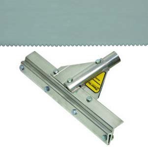 Midwest Rake 78124 24" Application Squeegee Frame with 1/4" Notched Reversible EPDM Blade, Threaded Handle Adapter