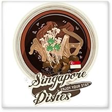 Traditional Singapore Bak Kut Teh Ceramic Tile Glossy Decal Glazed Brick Adorn Stone